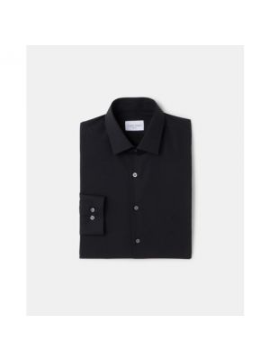 Camisa slim fit manga larga con botones Calvin Klein negro