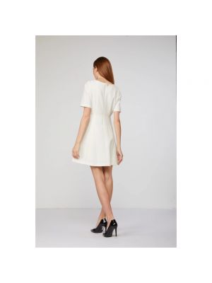 Sukienka mini z krótkim rękawem Twinset biała