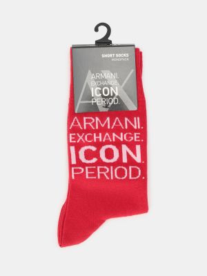 Носки Armani Exchange красные