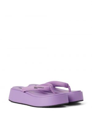 Izliektas platformas kurpes Karl Lagerfeld violets