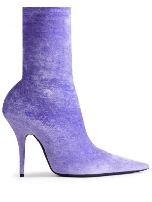 Обувки до глезена Balenciaga виолетово