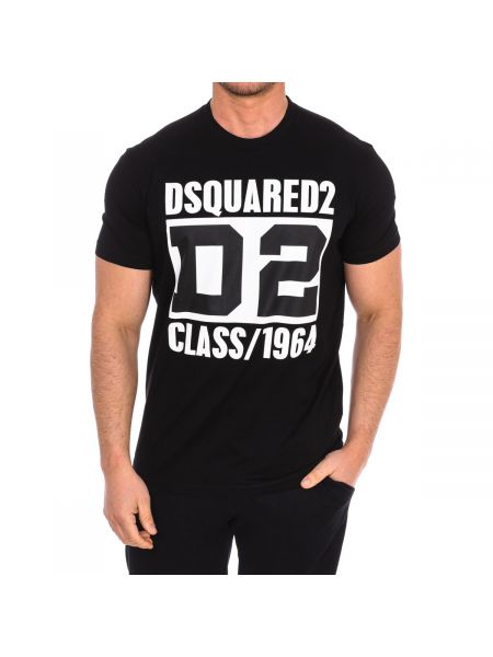 Koszulka z krótkim rękawem Dsquared czarna