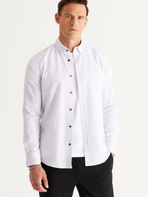 Βαμβακερό πουκάμισο με κουμπιά σε στενή γραμμή Altinyildiz Classics