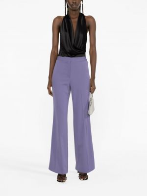 Vlněné kalhoty Stella Mccartney fialové