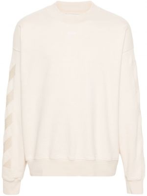 Gestreifter sweatshirt aus baumwoll Off-white