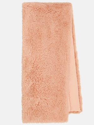 Утепленный шарф Yves Salomon розовый