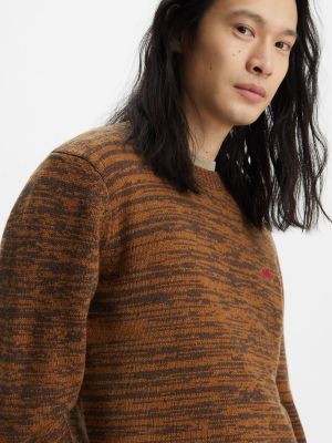 Шерстяной пуловер Levi's® коричневый