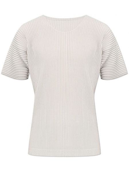 Plisované tričko Homme Plissé Issey Miyake sivá
