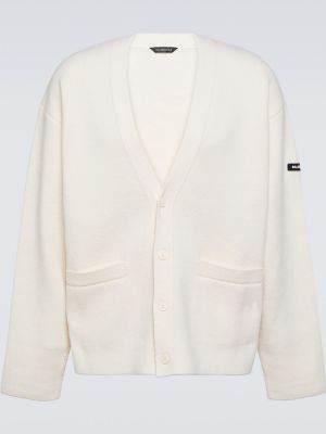 Cardigan di lana Balenciaga bianco