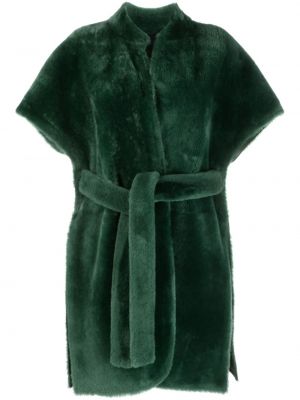 Двустранно палто Liska зелено