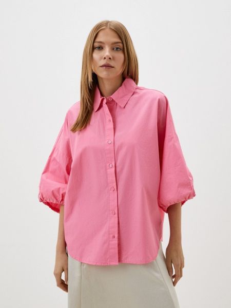 Джинсовая рубашка Gloria Jeans розовая