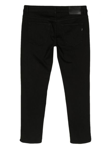 Skinny džíny s nízkým pasem Dondup černé