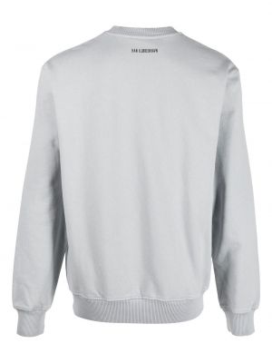 Raštuotas medvilninis marškinėliai Han Kjøbenhavn pilka