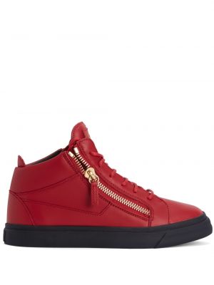 Δερμάτινα sneakers Giuseppe Zanotti κόκκινο