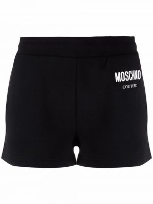 Trykt shorts Moschino svart