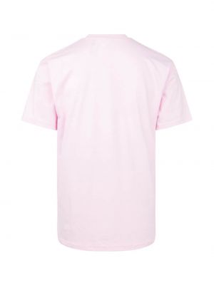 Raštuotas marškinėliai Supreme rožinė