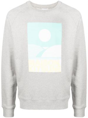 Trykt sweatshirt Maison Kitsuné grå