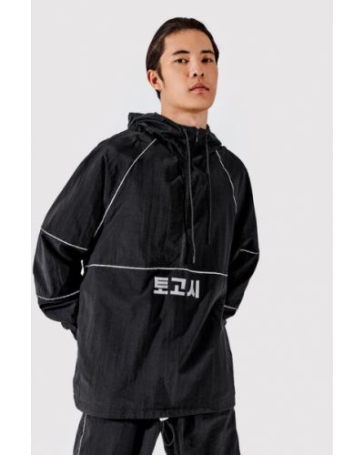 Togoshi Anorák TG22-KUM001 Fekete Oversize