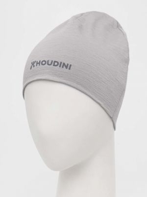 Dzianinowa czapka wełniana Houdini szara