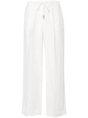 Pantaloni cu mărgele Peserico alb