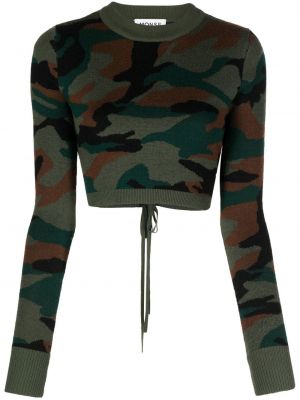 Pullover mit camouflage-print Monse grün
