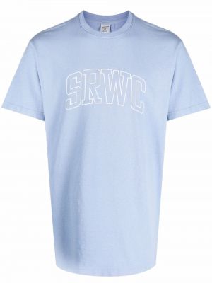 Camiseta con estampado Sporty & Rich azul