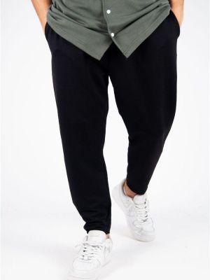Voľné nohavice so slieňovým vzorom Xhan čierna
