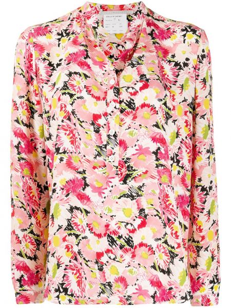 Camisa con botones de flores Stella Mccartney rosa