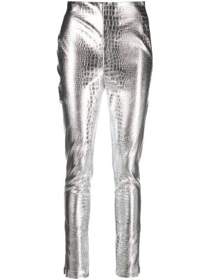 Pantaloni Rotate argintiu