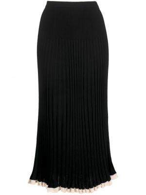 Kašmírové hedvábné sukně Proenza Schouler černé
