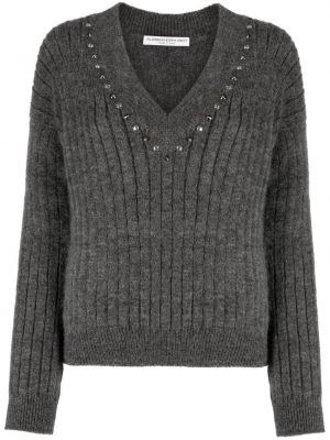 Пуловер Alessandra Rich сиво
