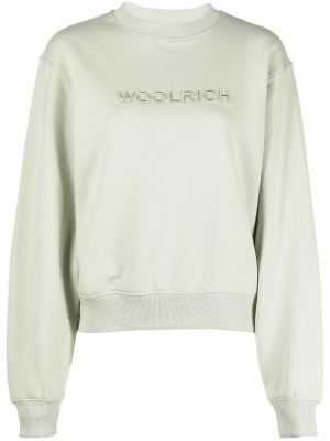Sweatshirt mit print Woolrich grün