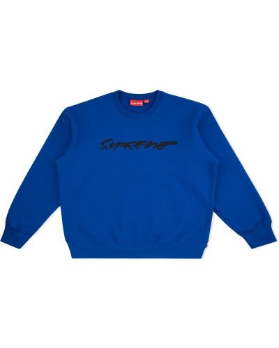 Суичър без качулка Supreme синьо