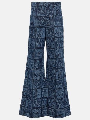 Voľné džínsy s vysokým pásom Chloã© modrá