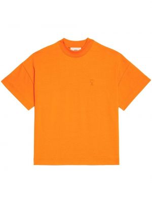 Oversized tričko Ami Paris oranžová