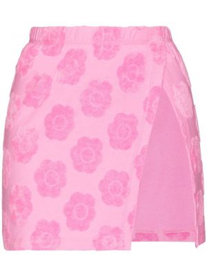 Květinové mini sukně Frankies Bikinis - růžová