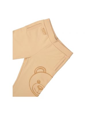 Pantalones de chándal con bordado Moschino beige