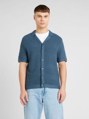 Veste en tricot Abercrombie & Fitch bleu