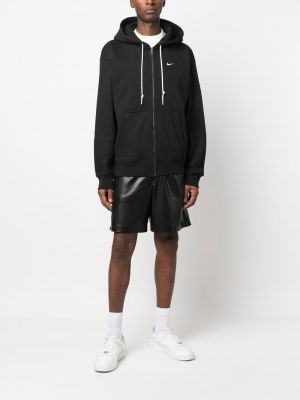 Kapučdžemperis ar rāvējslēdzēju Nike melns