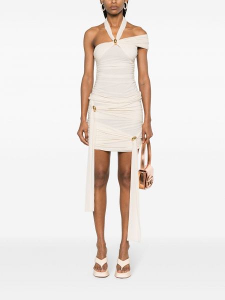 Drapované mini sukně Blumarine bílé