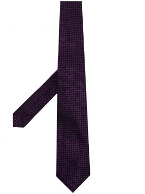 Corbata con estampado geométrico Comme Des Garçons Homme Deux violeta