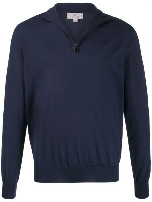 Maglione con cerniera Canali blu