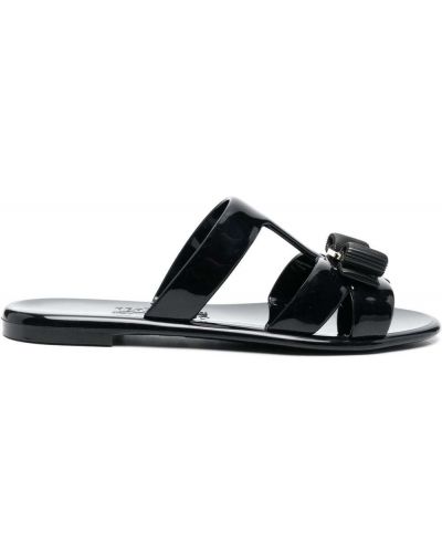 Bue flip-flops Salvatore Ferragamo svart