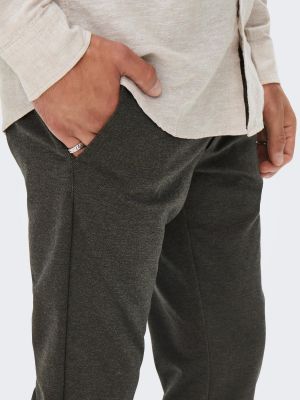 Pantalon chino Only & Sons gris