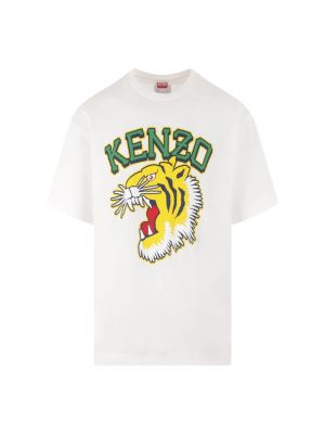 Koszulka z nadrukiem oversize w tygrysie prążki Kenzo