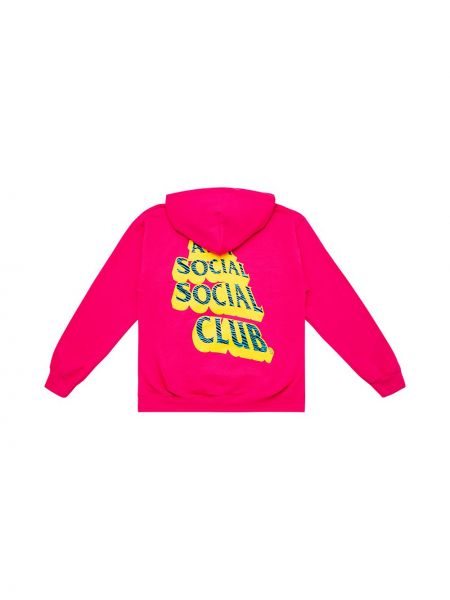 Sudadera con capucha con estampado Anti Social Social Club rosa