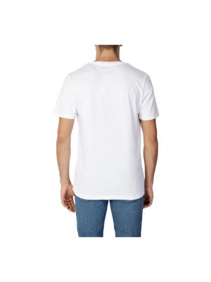 Camisa de algodón Jack & Jones blanco