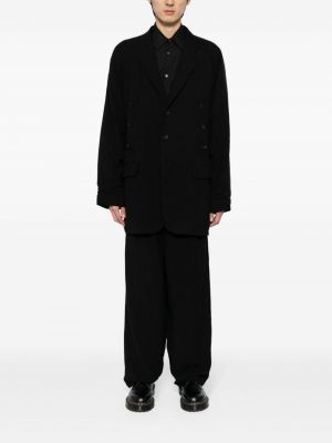 Relaxed fit kelnės Yohji Yamamoto juoda