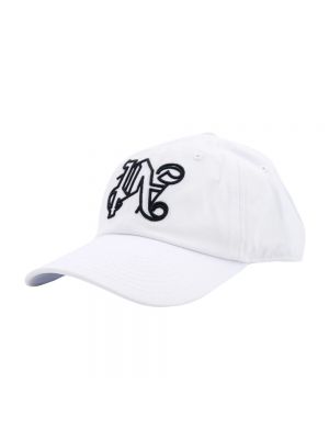 Gorra de algodón Palm Angels blanco