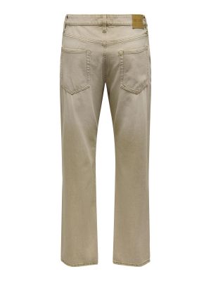 Straight leg jeans Only & Sons beige